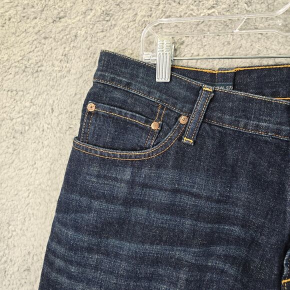 Lucky Brand Jeans Men's Blue 221 Straight Dark Wash Denim Size 40x 27 *ALTERED - Picture 2 of 14